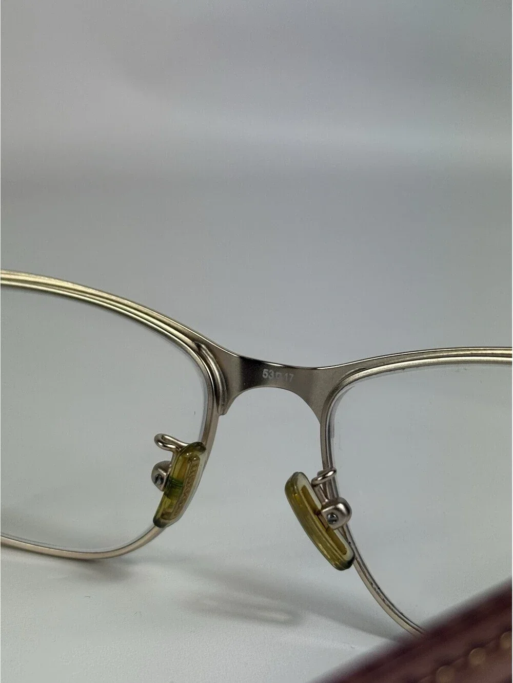 Coach HC5067 Womens Metal Eyeglass Frame 9235 Satin Burgundy Gold 53-17